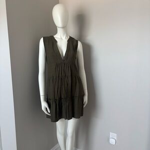 Elegant Olive Mini Dress